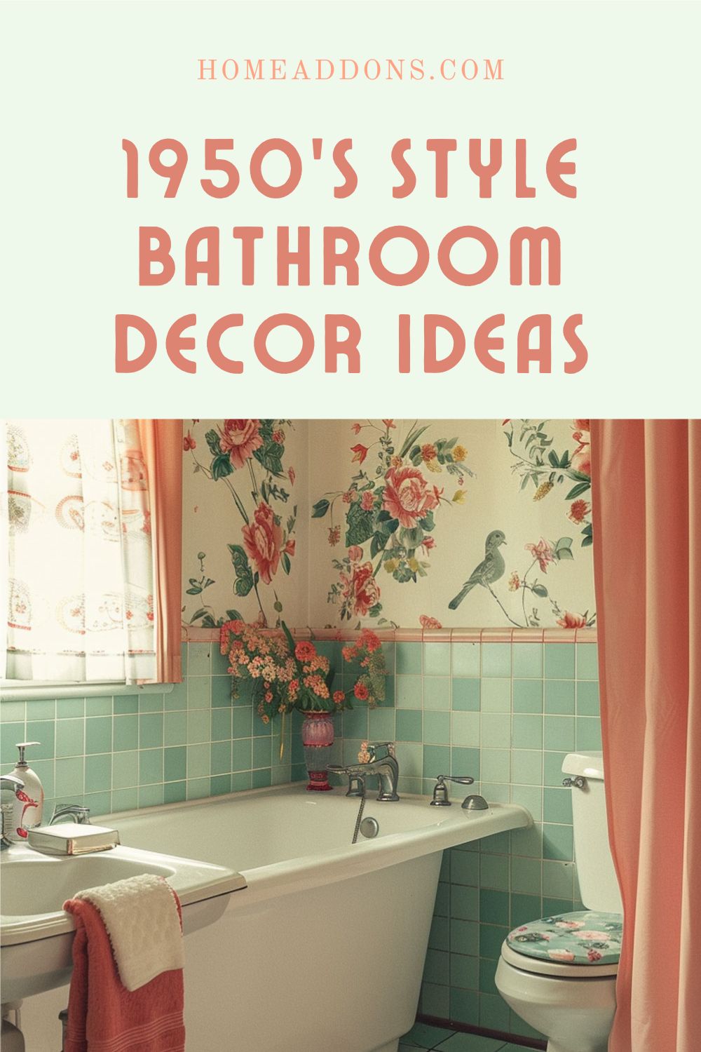 Vintage 50s Style Bathroom Decor Ideas to Take You Back in Time ...
